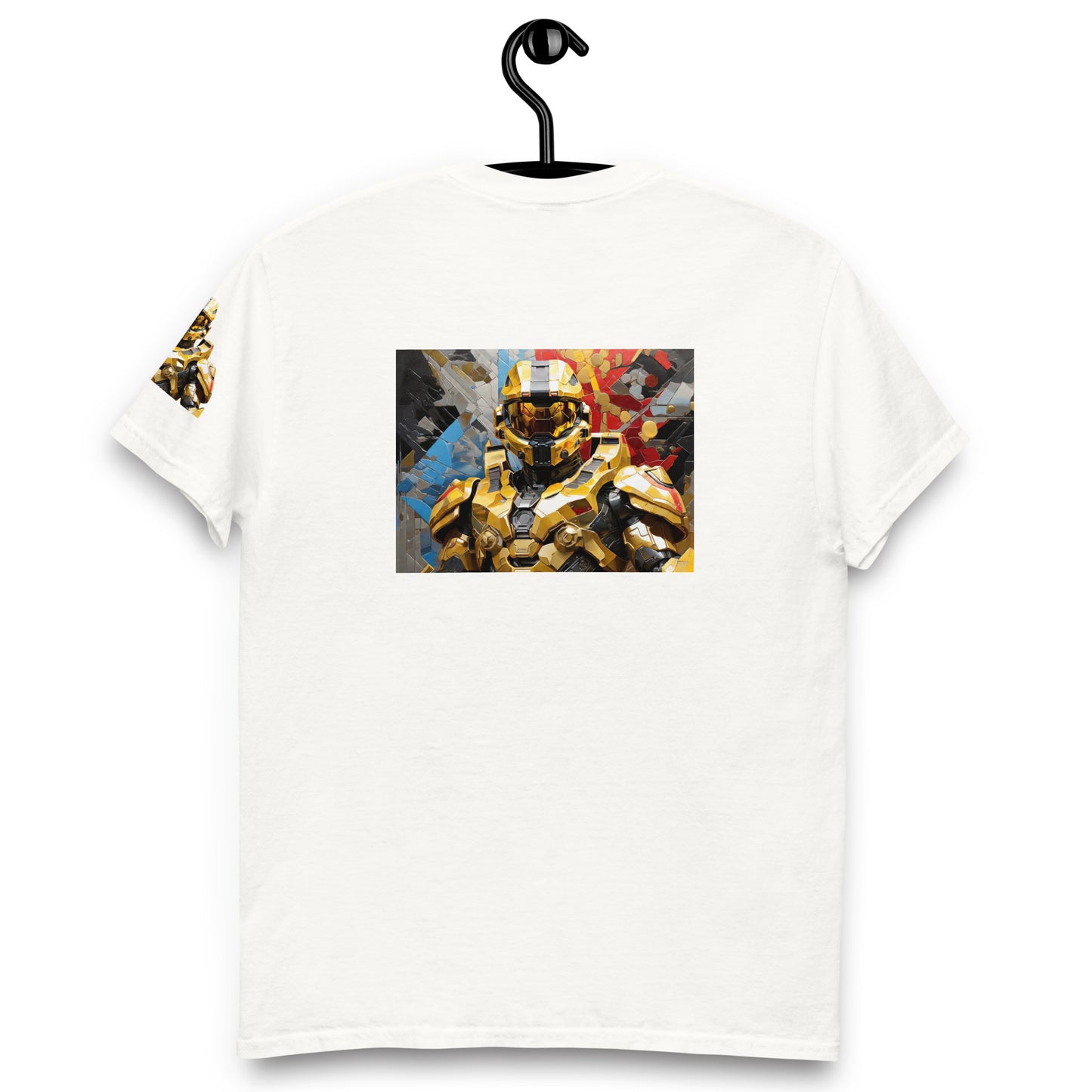 Halo Master Chief Yellow Graphic Tee – Limited Edition Men’s Classic Cotton T-Shirt