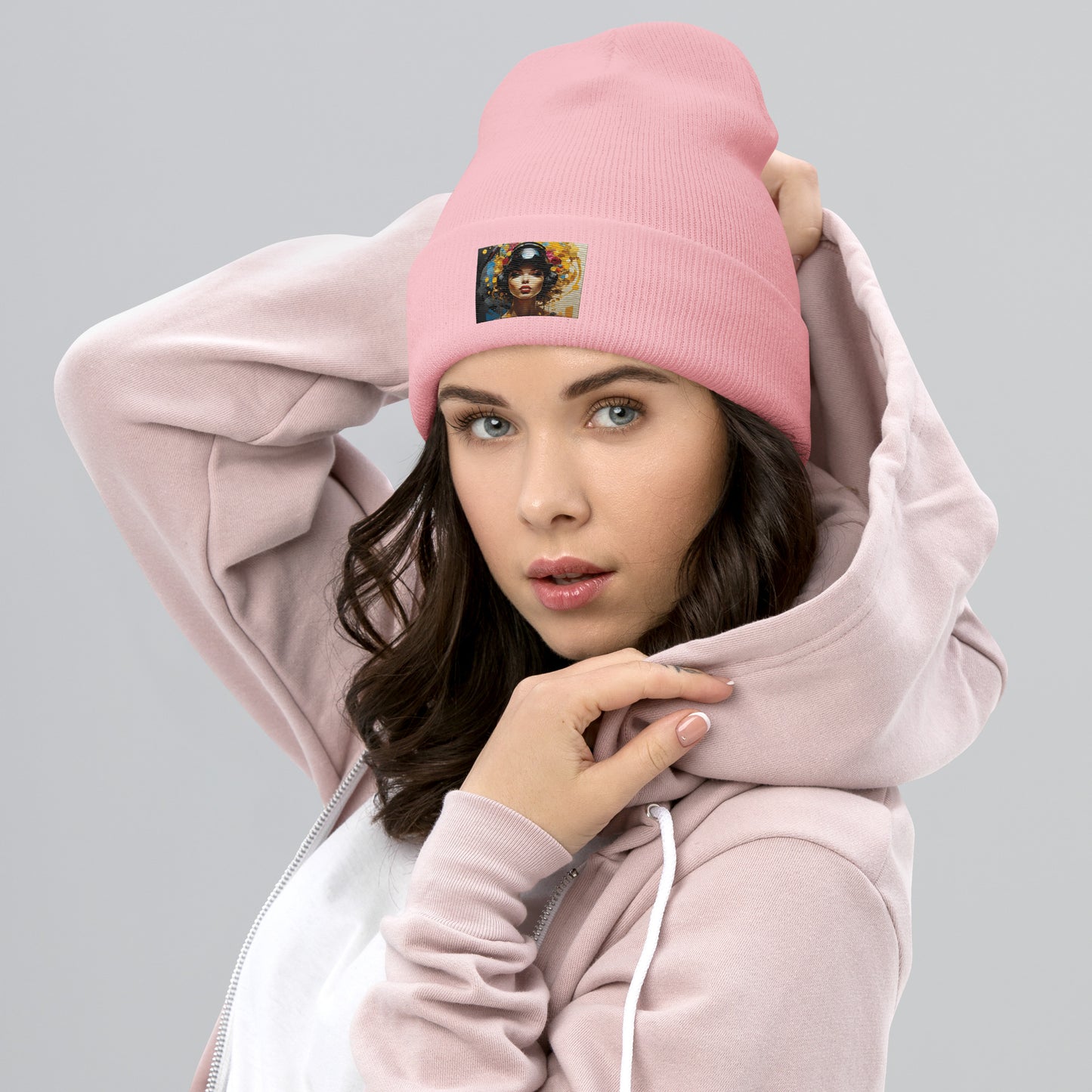 Yellow gamer chic collection Cuffed Beanie