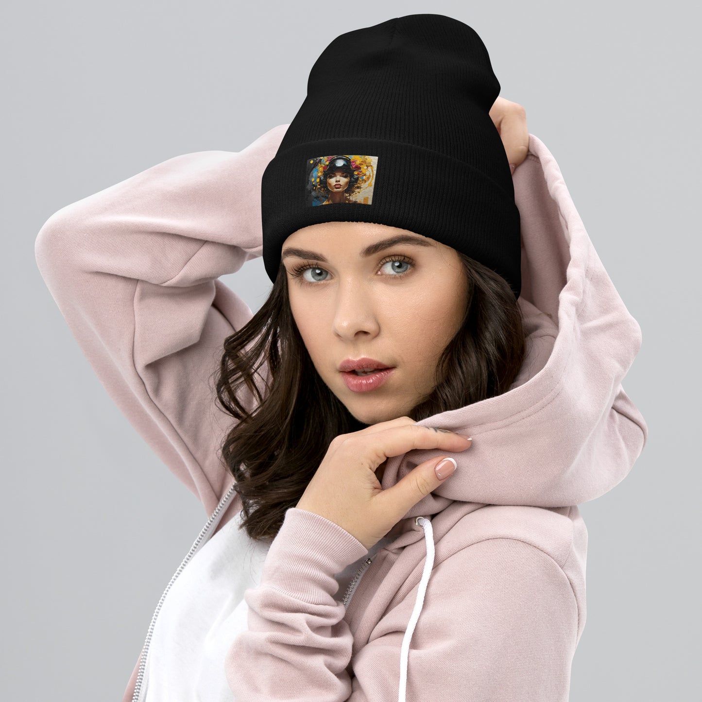 Yellow gamer chic collection Cuffed Beanie