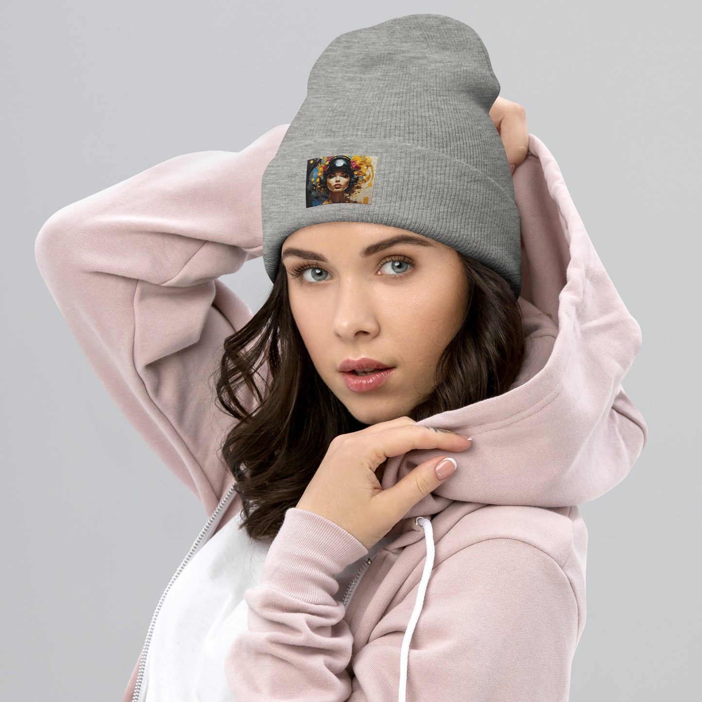 Yellow gamer chic collection Cuffed Beanie