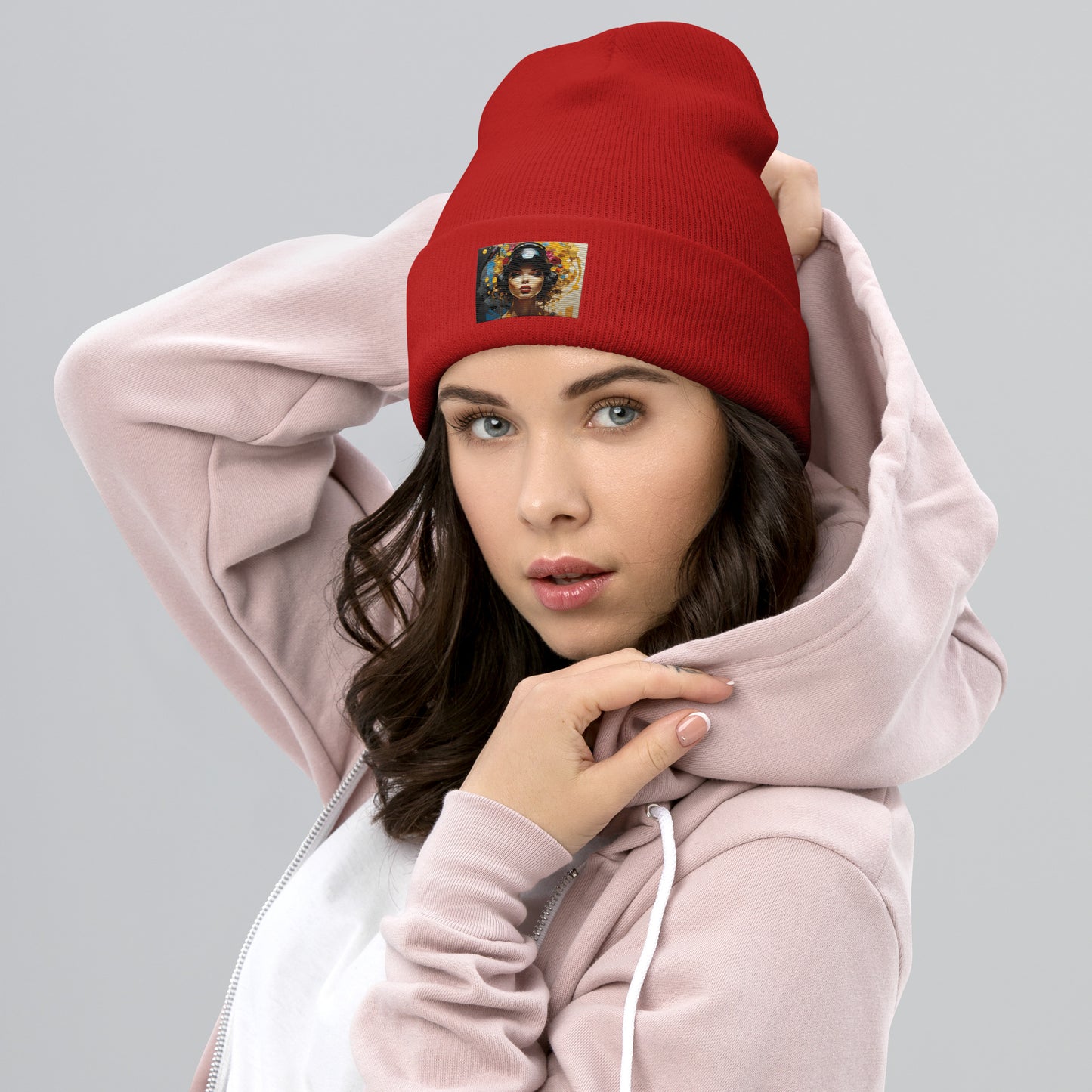 Yellow gamer chic collection Cuffed Beanie