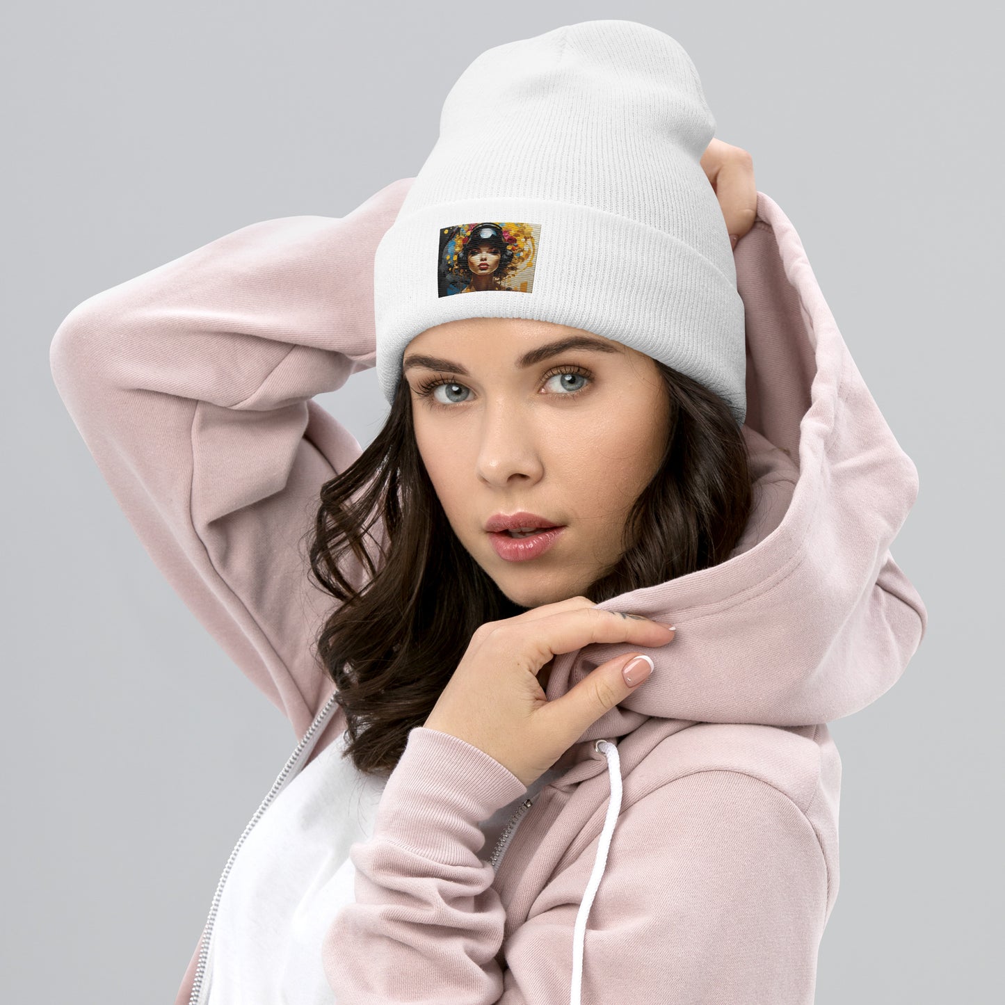 Yellow gamer chic collection Cuffed Beanie