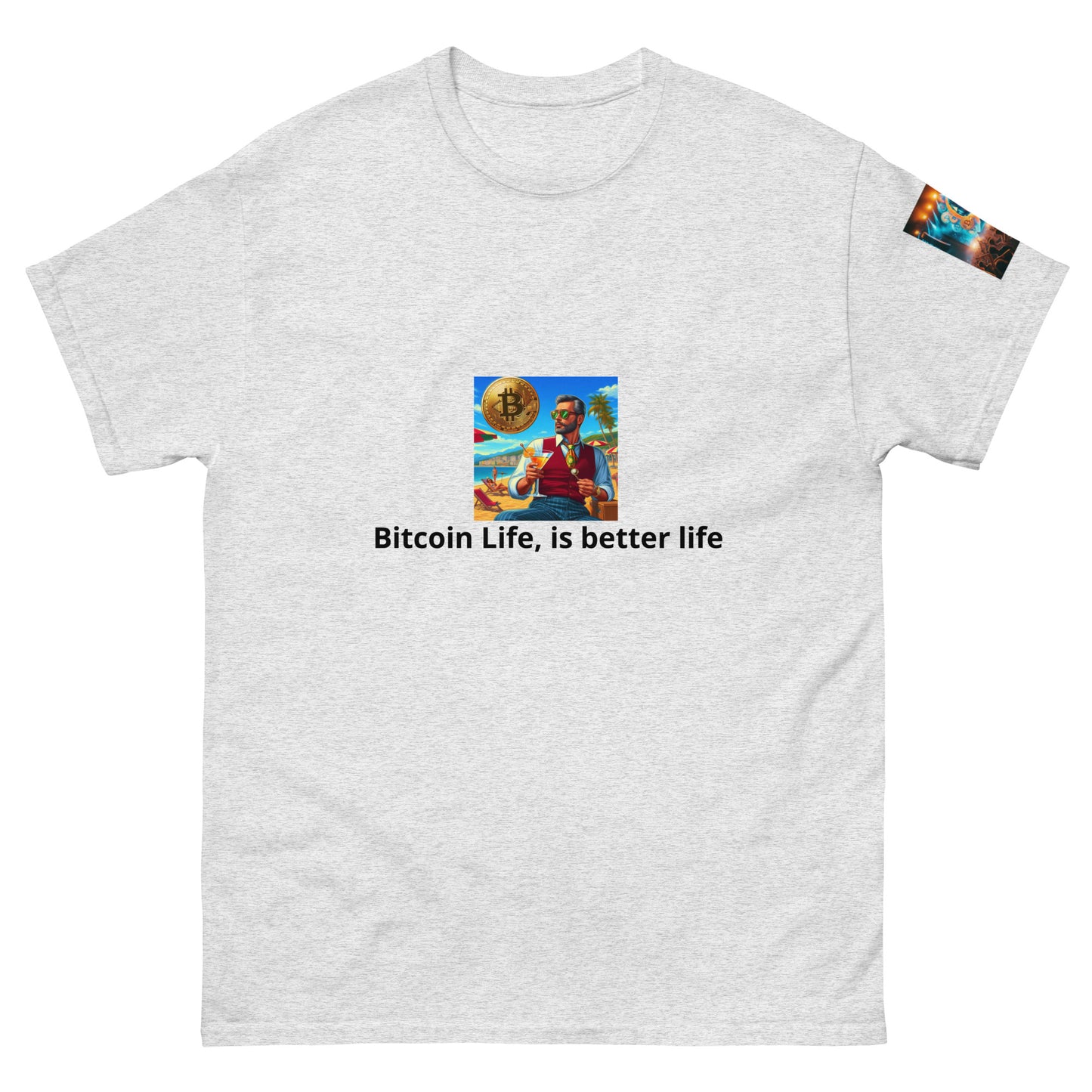 "Life Bitcoin"  Men's classic tee