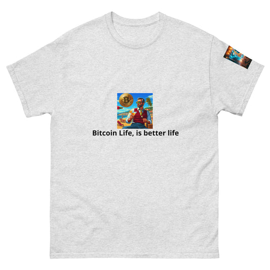 "Life Bitcoin"  Men's classic tee