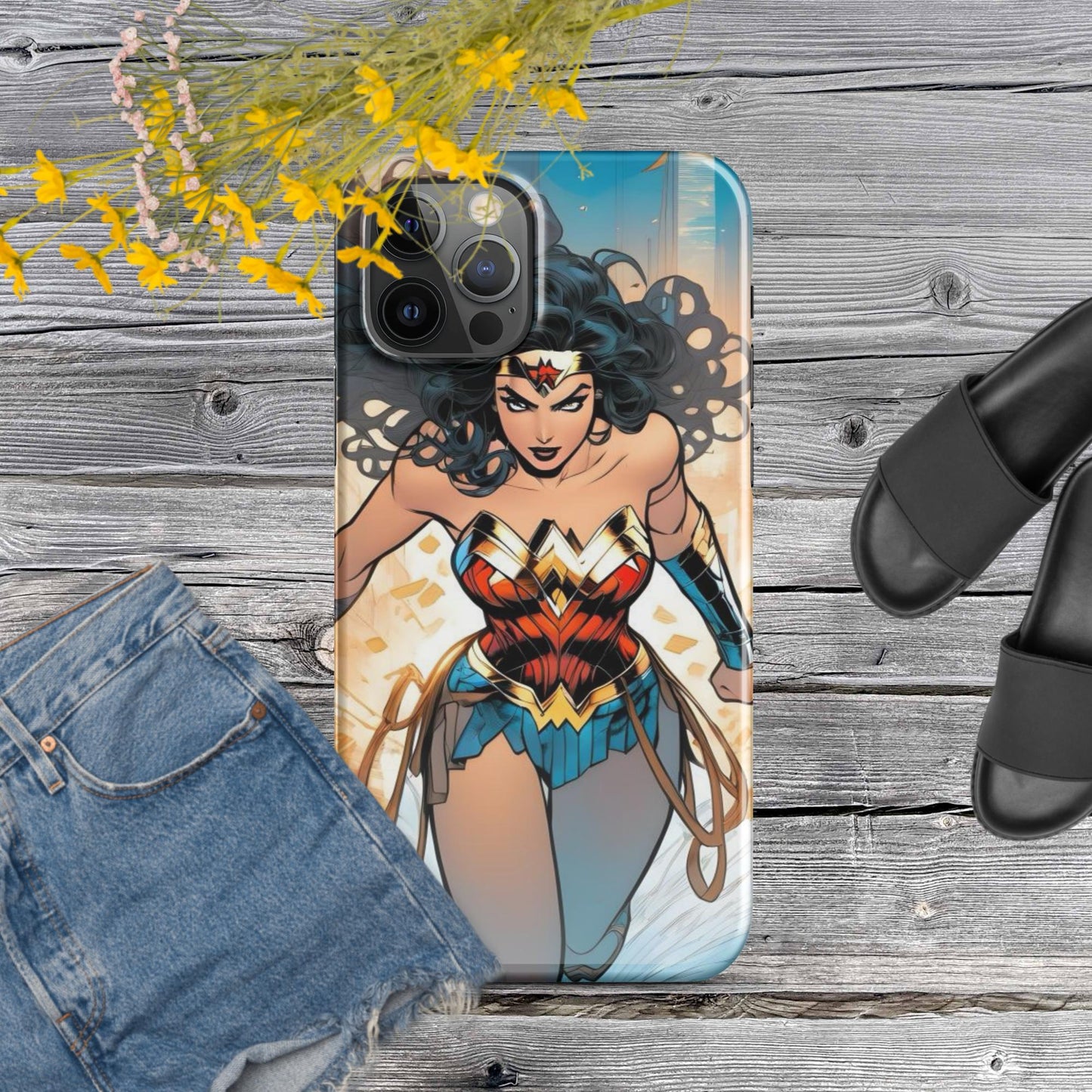 Wonder Woman: Heroes Collection is a series Snap case for iPhone®