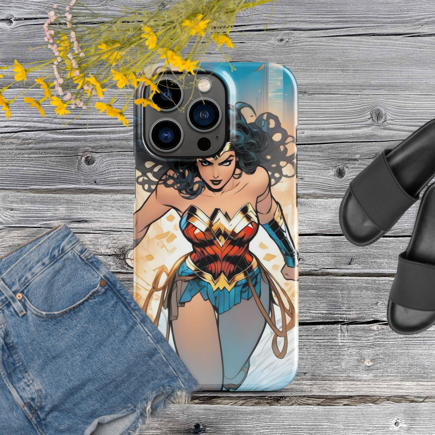 Wonder Woman: Heroes Collection is a series Snap case for iPhone®