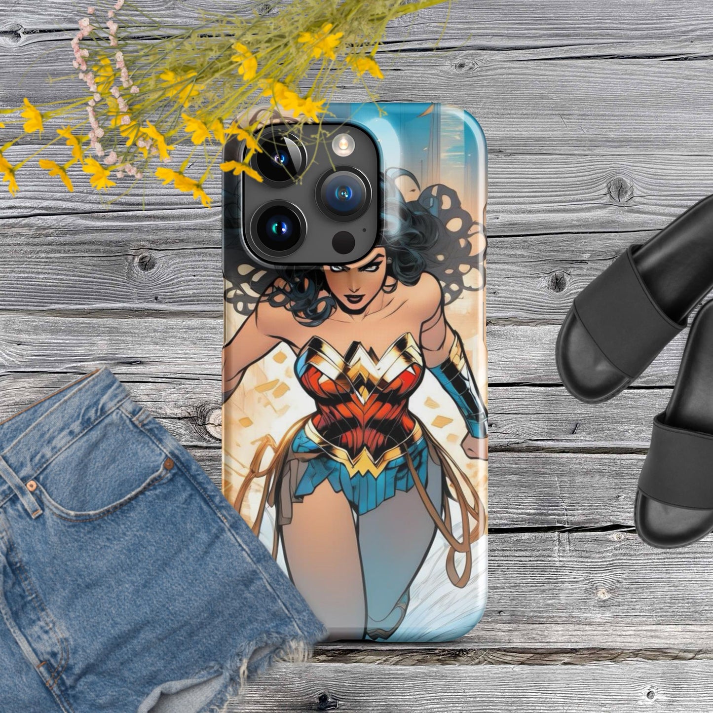 Wonder Woman: Heroes Collection is a series Snap case for iPhone®