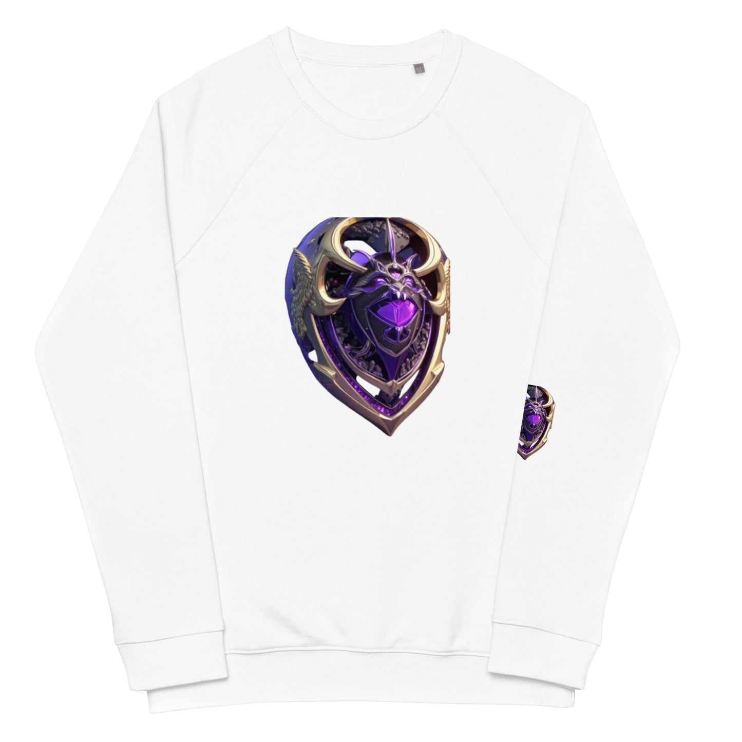 7Fornite ShieldUnisex organic raglan sweatshirt