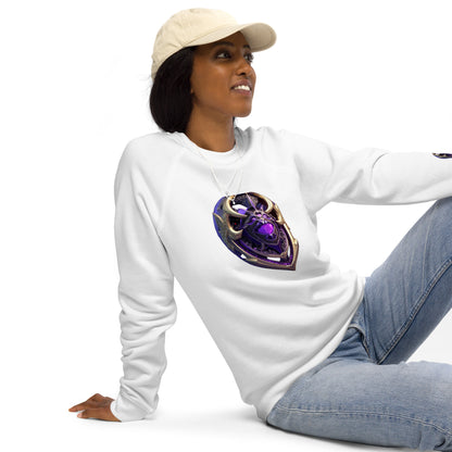 7Fornite ShieldUnisex organic raglan sweatshirt