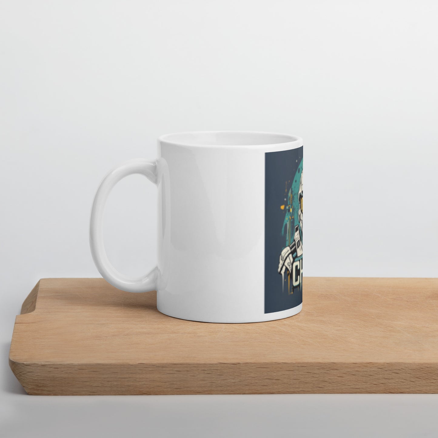 Spartan White glossy mug