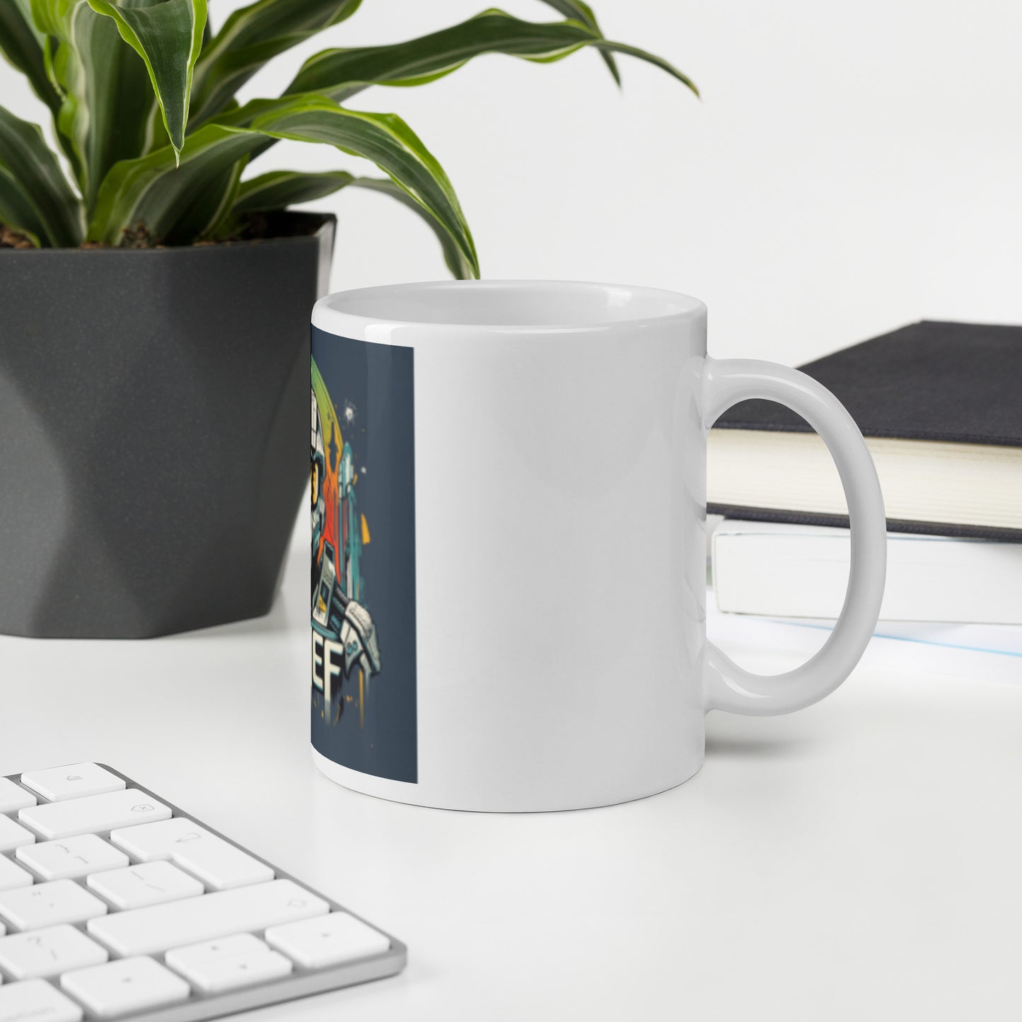 Spartan White glossy mug