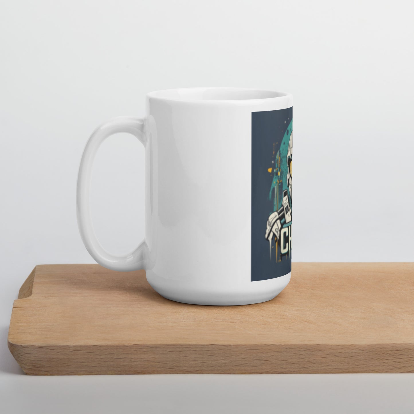 Spartan White glossy mug