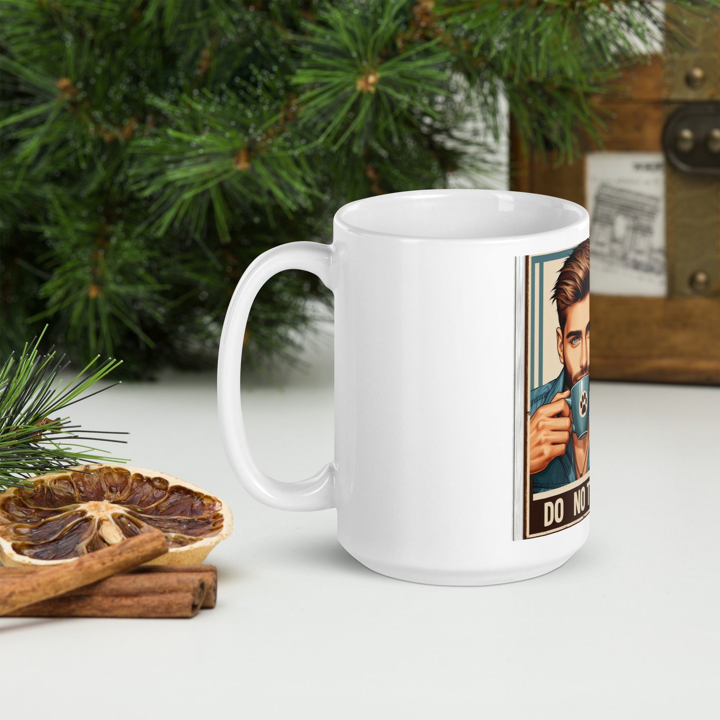 Coffe & Friends White glossy mug