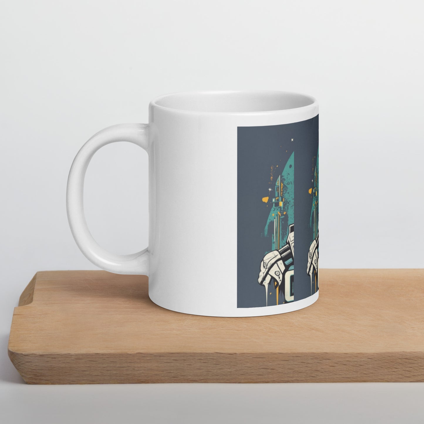 Spartan White glossy mug