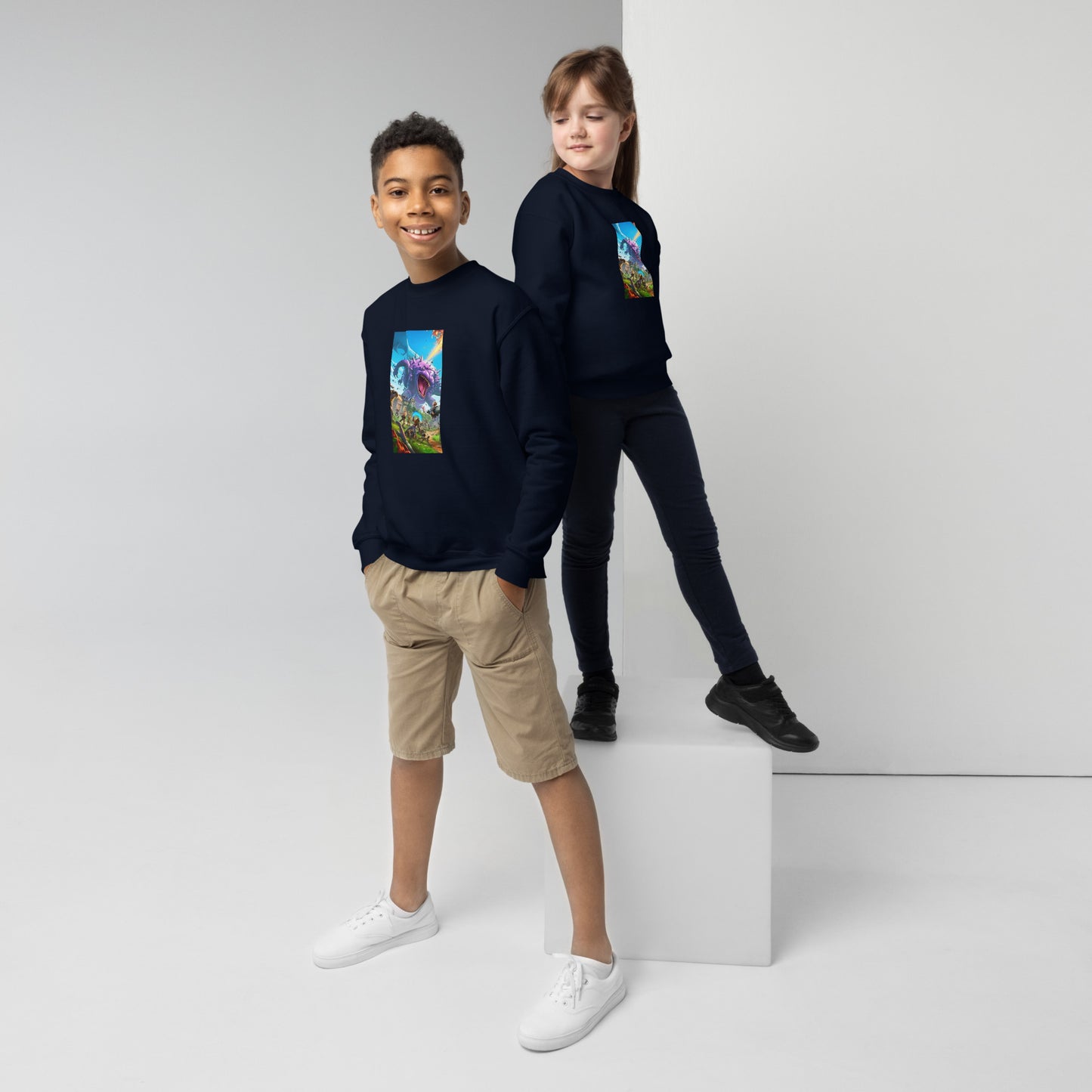 "Fortnite fashion for the ultimate fan "Youth crewneck sweatshirt