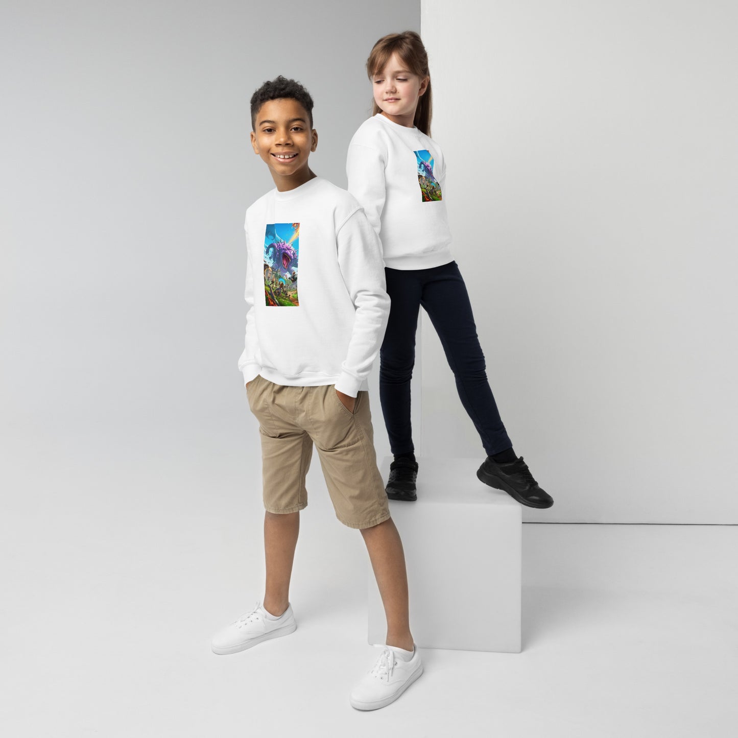 "Fortnite fashion for the ultimate fan "Youth crewneck sweatshirt